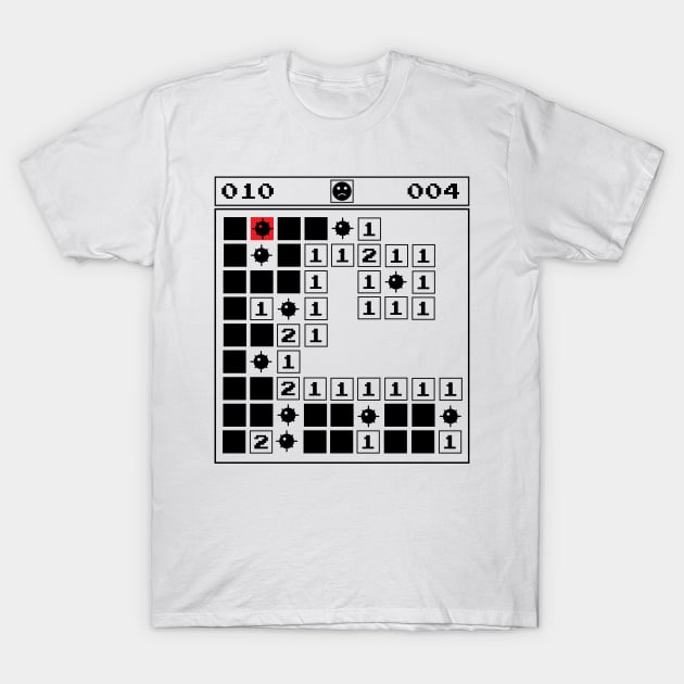 Minesweeper Vintage Gaming 90s Old School T-Shirt by alltheprints